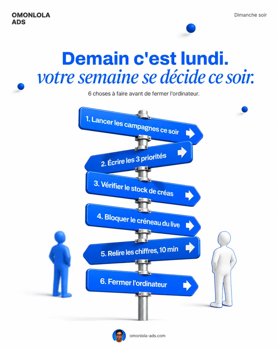 Affiche IA : demain c'est lundi